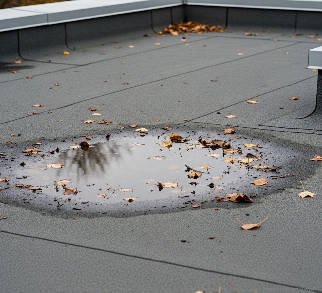 Daklekkage In Herfst Bergen Op Zoom