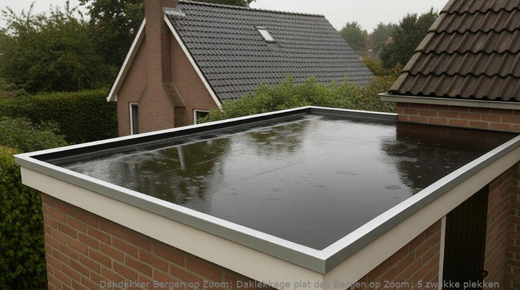Daklekkage Plat Dak Bergen Op Zoom